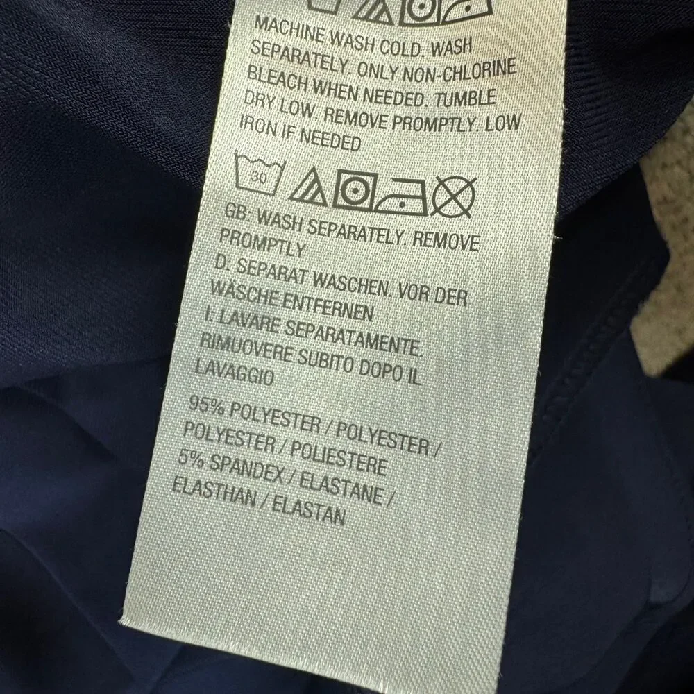 Susan Graver Pants Womens 3X Navy Modern Essentials Liquid Knit Crop Pull On